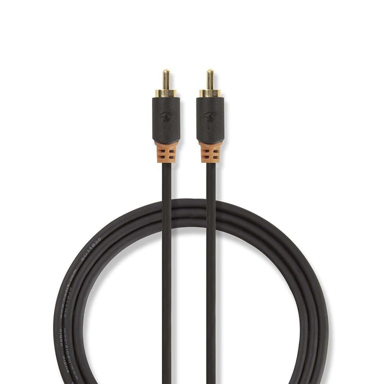Nedis CABW24170AT20 kabel audio 2 m RCA Antracyt