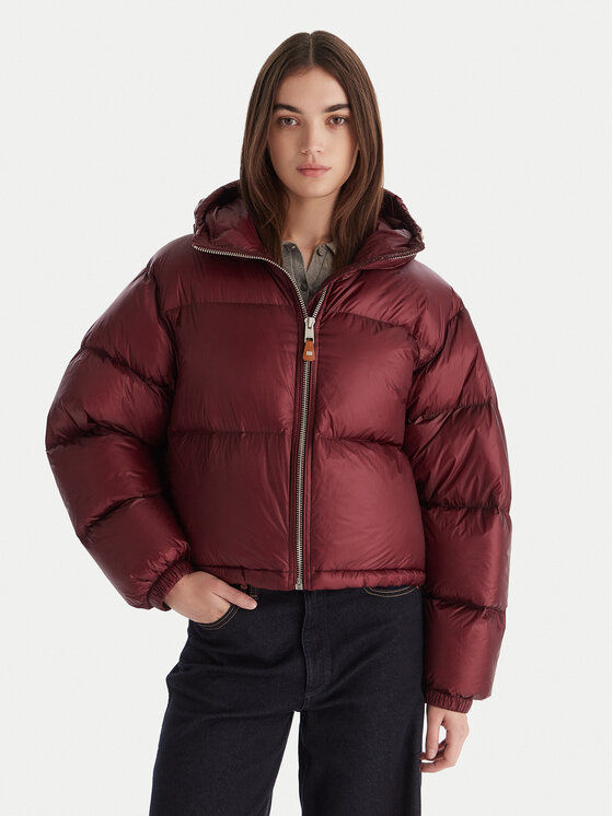 Tommy Hilfiger Kurtka puchowa WW0WW46541 Bordowy Regular Fit
