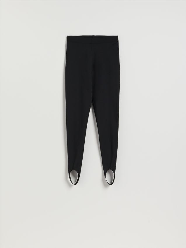 Reserved - Legginsy z zapiętkami - czarny