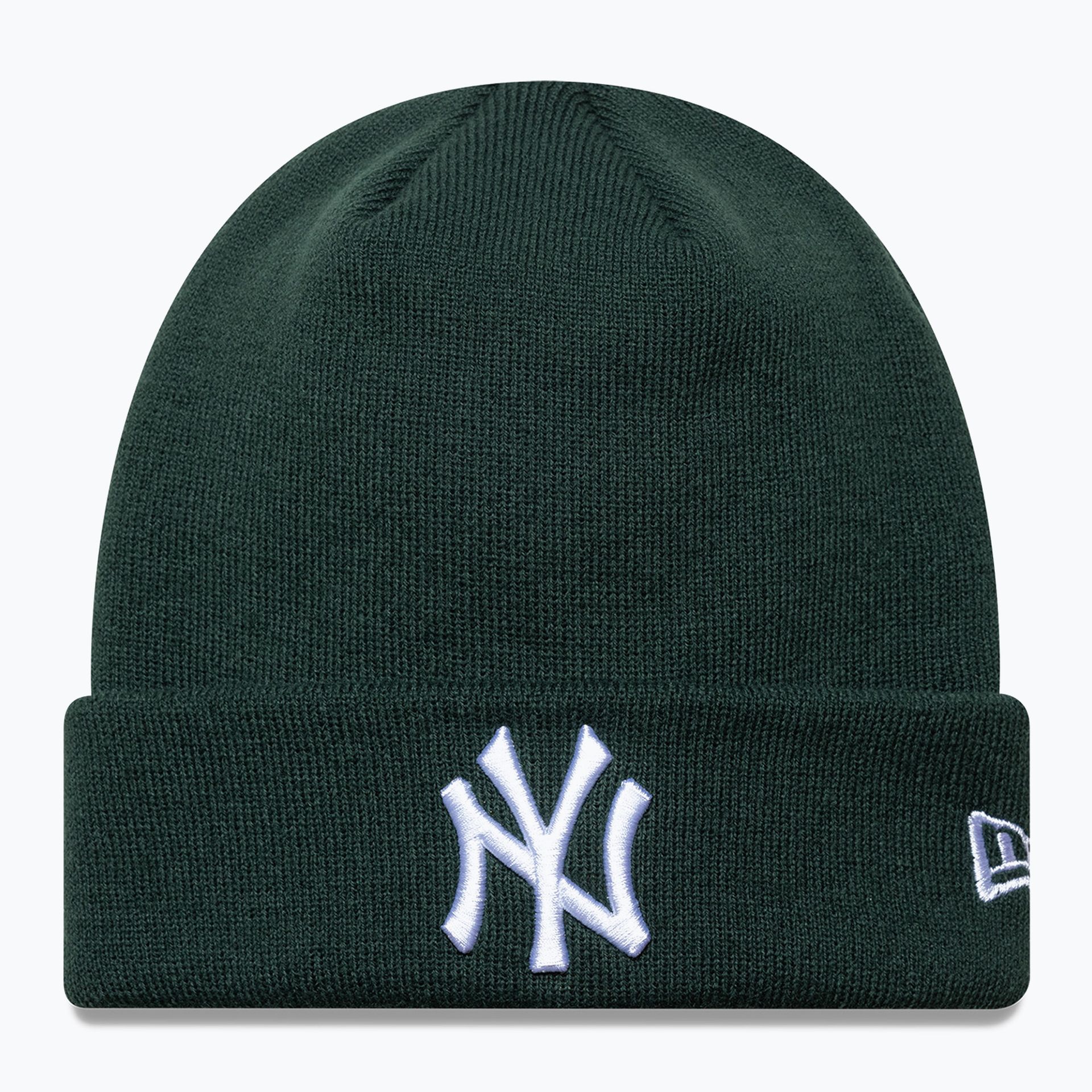 Czapka zimowa New Era League Essential New York Yankees dark green/white WYSYŁKA W 24H 30 DNI NA ZWROT