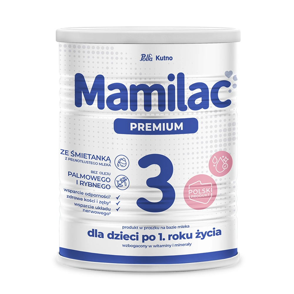 Mamilac Premium 3, produkt w proszku na bazie mleka, po 1 roku, 400 g