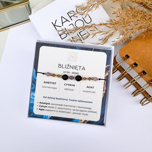 Bransoletka dla zodiakalnych BLIŹNIĄT