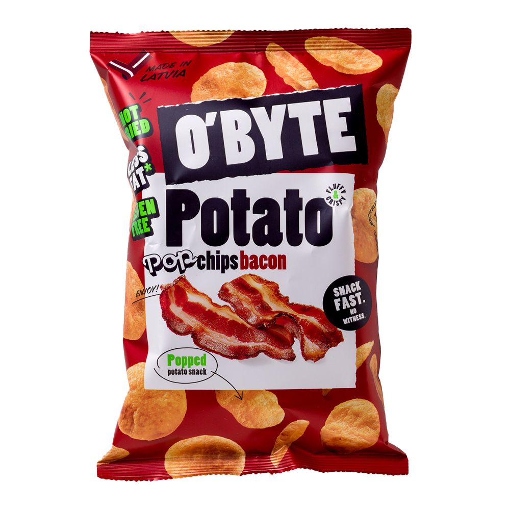 O'BYTE Chipsy ziemniaczane o smaku bekonu