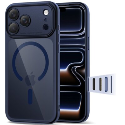 Etui TECH-PROTECT MagPeak MagSafe CC do Apple iPhone 17 Pro Max Niebieski