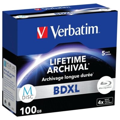 Płyta VERBATIM BDXL, 100 GB, 4x (5 szt.)