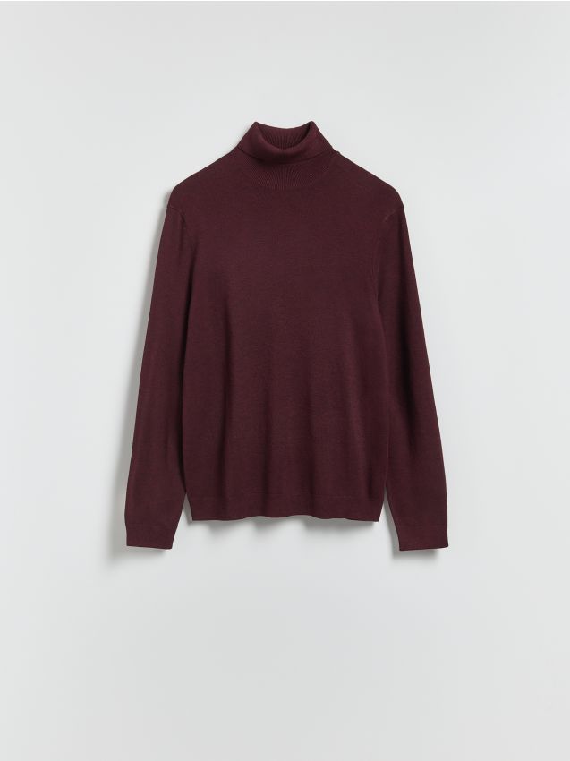 Reserved - Golf z wiskozą - bordowy