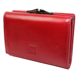 Portfel Damski Skórzany VERMARI Klamra Skóra Naturalna Z Klapką 47009 10 x 3 x 12,5 [cm]