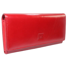 Portfel Damski Skórzany VERMARI Na Klamrę Z Dodatkową Kieszonką Na Nap Wewnątrz Skóra Naturalna 64003 16,5 x 9,5 x 3 [cm]