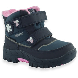 Buty zimowe dla dziewczynki śniegowce American Club HL 67/22 Granatowe