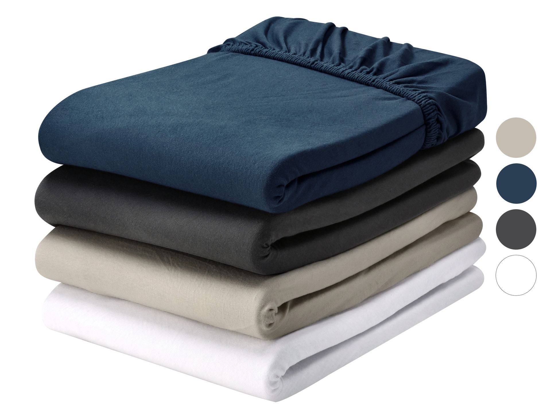 LIVARNO® Prześcieradło z bawełną z gumką, 90-100 x 200 cm