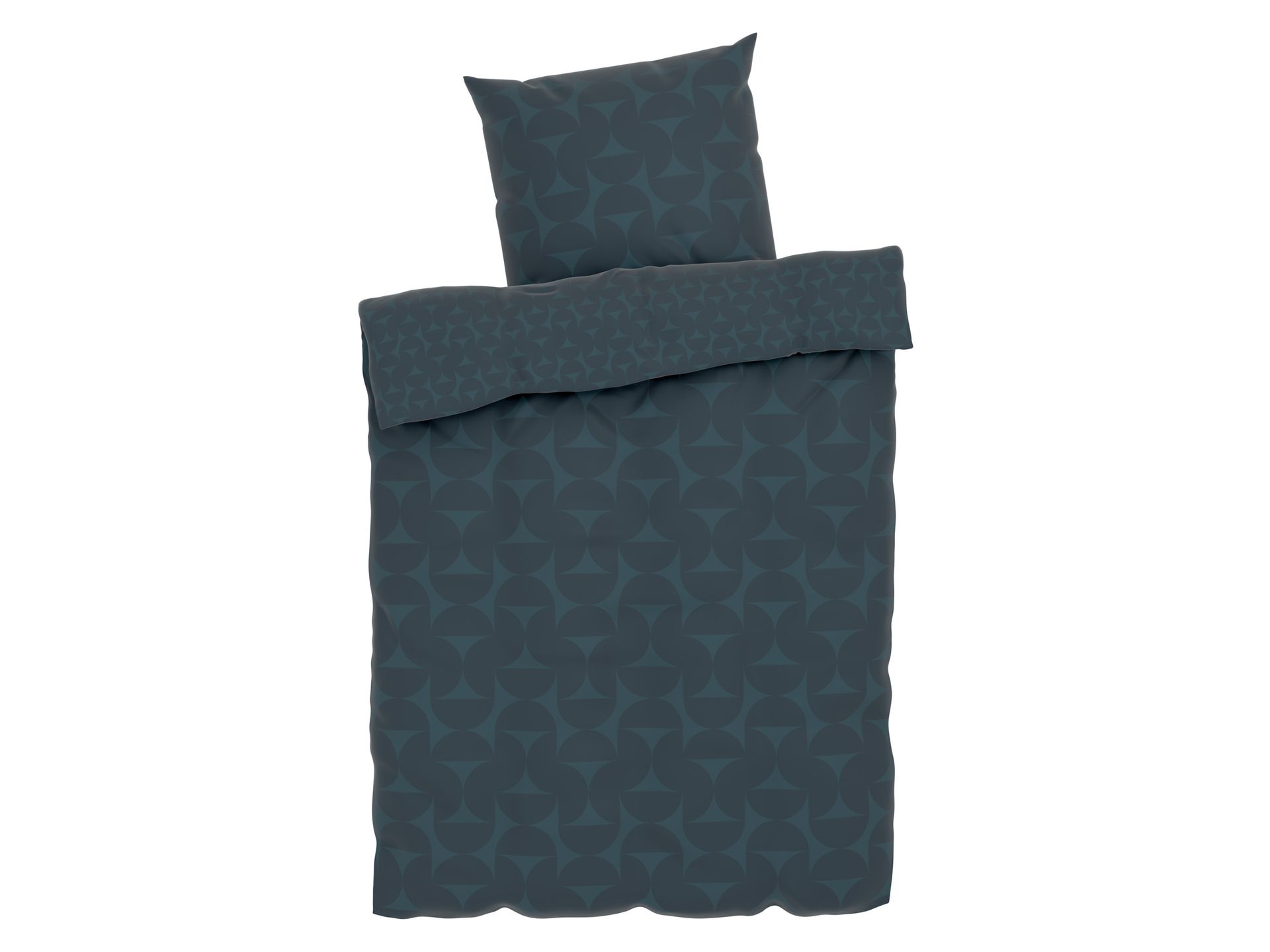 LIVARNO home Pościel satynowa z mikrofibry, 140 x 200 cm (Petrol)