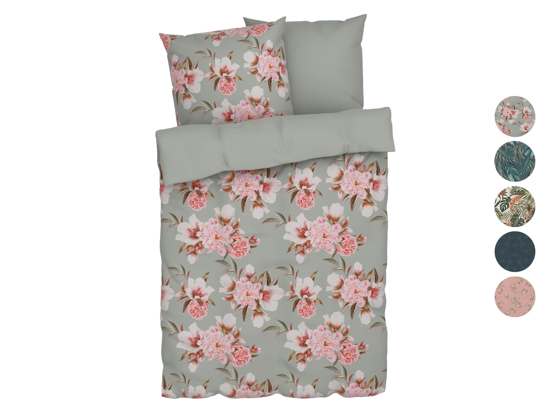 LIVARNO home Pościel satynowa z mikrofibry, 160 x 200 cm