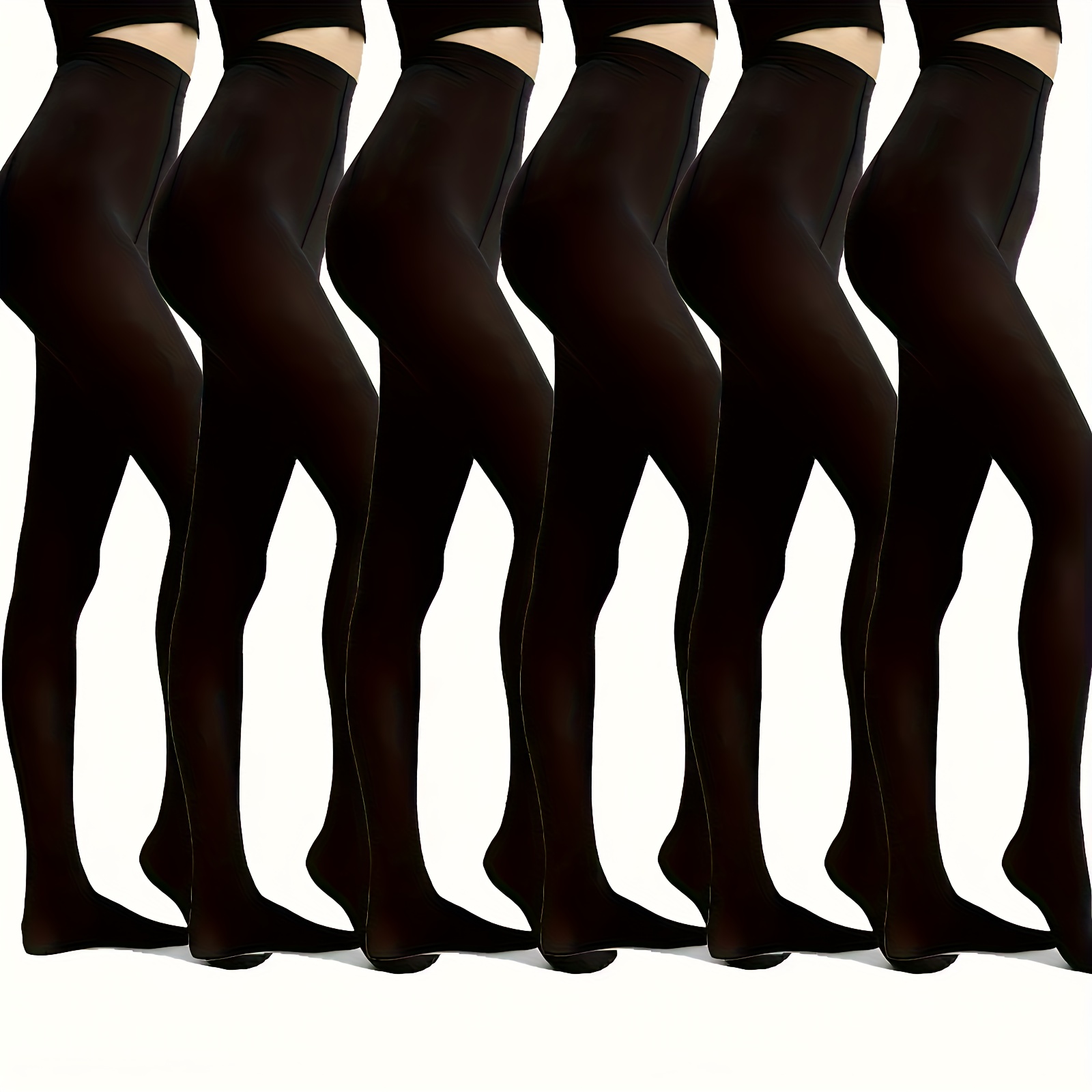 TEMU 6E-R-Pack Damskie Antypoślizgowe Pończochy - Cienkie Paski, Długie Strumpele na Wiosnę i Jesień, Tylko Pranie Ręczne, Gładkie i Wygodne do