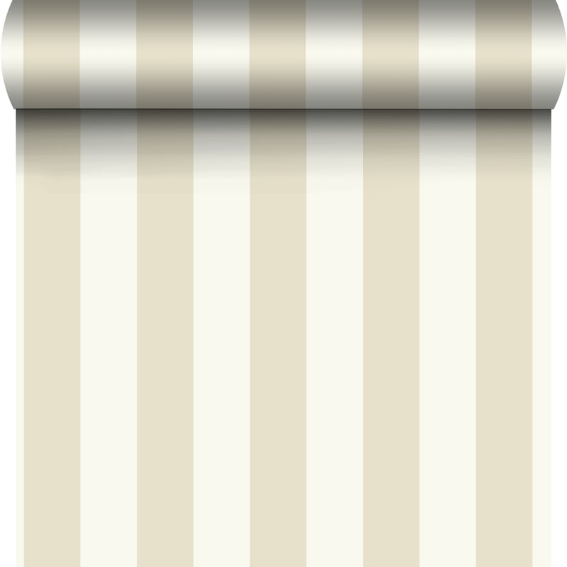 Tapeta Jovan Linen Pasy beżowa winylowa na flizelinie Inspire