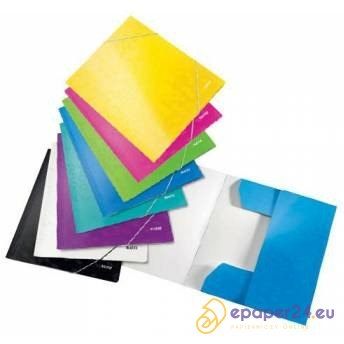 Teczka kartonowa z gumką Leitz Wow A4/15mm czerwona ePaper24.eu