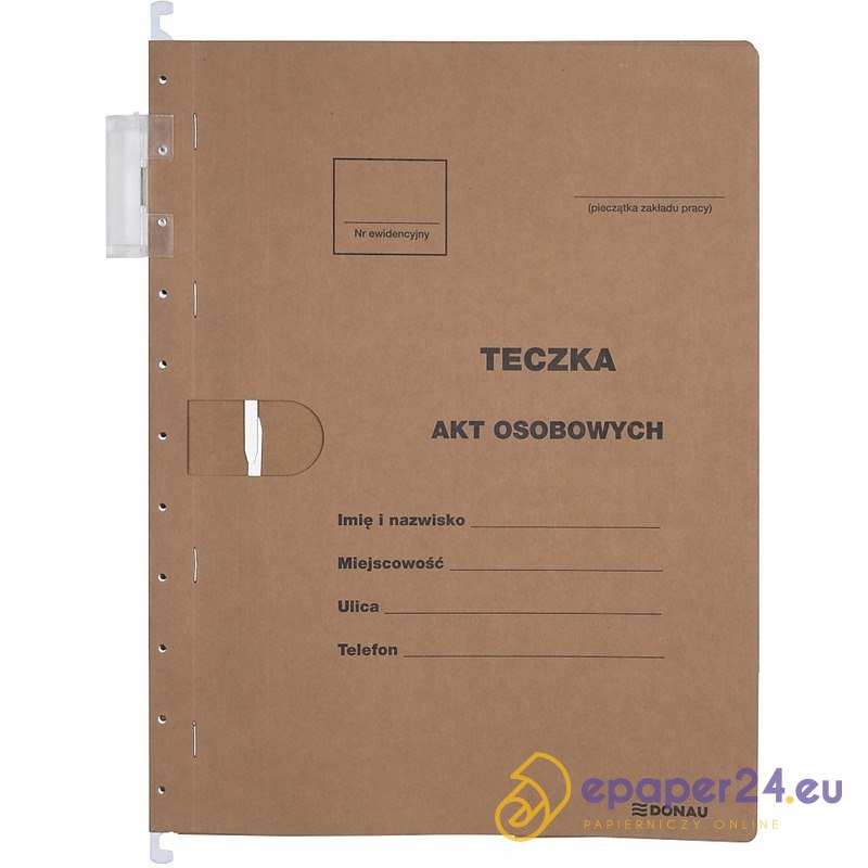 Teczka zawieszkowa DONAU na akta osobowe, wersja o ePaper24.eu