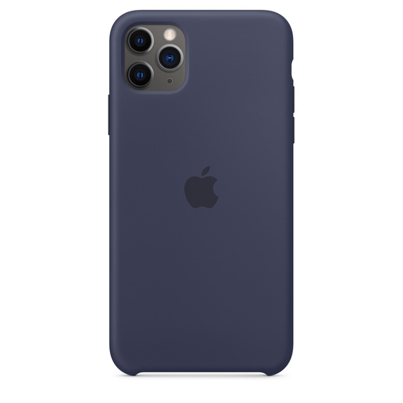 APPLE SILICONE CASE MWYW2ZM/A IPHONE 11 PRO MAX NOCNY BŁĘKIT OTWARTE OPAKOWANIE