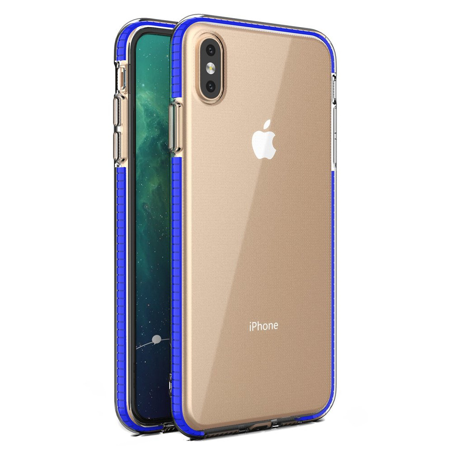 VERGE CASE ETUI ŻELOWE IPHONE XS MAX NIEBIESKI