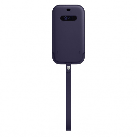 APPLE LEATHER SLEEVE CASE DEEP VIOLET IPHONE 12 / 12 PRO BEZ OPAKOWANIA