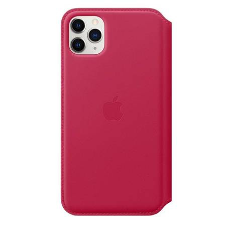 APPLE LEATHER FOLIO MY1N2ZM/A IPHONE 11 PRO MAX RASPBERRY OTWARTE OPAKOWANIE