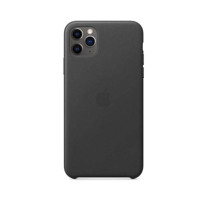 APPLE LEATHER CASE IPHONE 11 PRO MAX MX0E2ZM/A BLACK ORYGINALNA PLOMBA