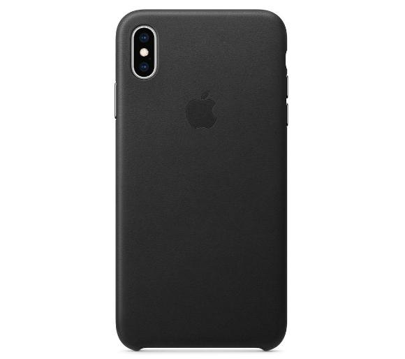 APPLE LEATHER CASE MRWT2ZM/A IPHONE XS MAX BLACK ORYGINALNA PLOMBA