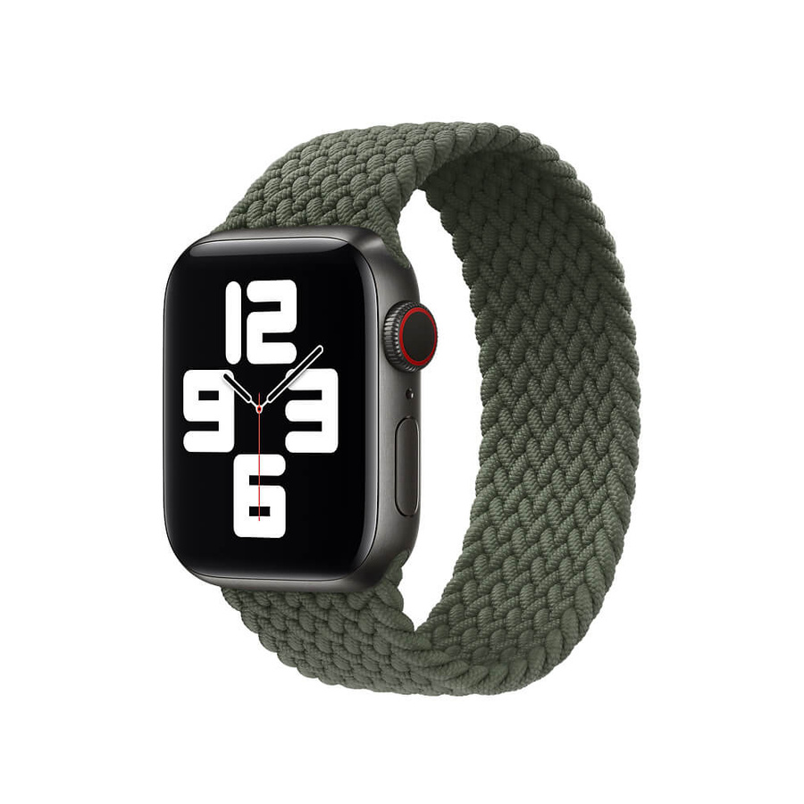 Apple Opaska APPLE WATCH 3J076ZM/A BRAIDED SOLO LOOP 44MM SIZE 10 INVERNESS GREEN ORYGINALNA PLOMBA
