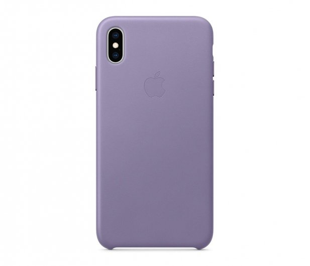 APPLE LEATHER CASE MVH02ZM/A IPHONE XS MAX LILAC ORYGINALNA PLOMBA