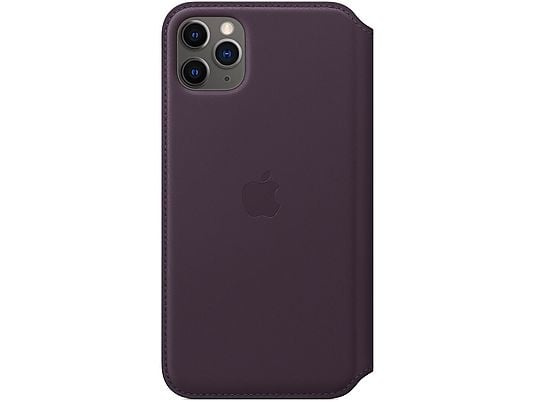 APPLE LEATHER FOLIO CASE MX092ZM/A IPHONE 11 PRO MAX AUBERGINE ORYGINALNA PLOMBA