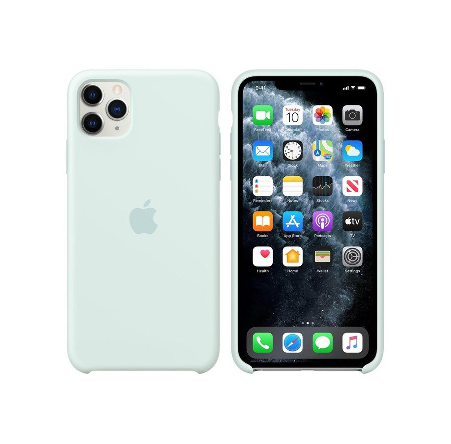 APPLE SILICONE CASE IPHONE 11 PRO MAX SEAFOAM MY102ZM/A ORYGINALNA PLOMBA