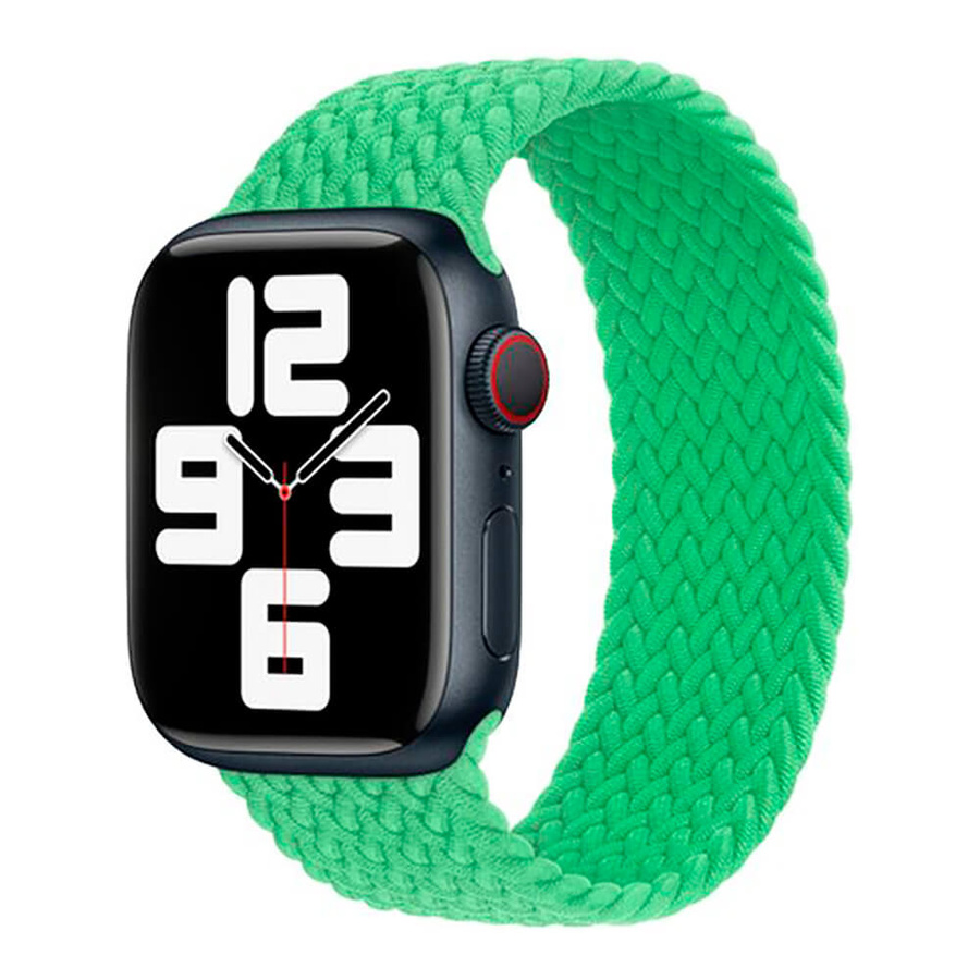 Apple Opaska APPLE WATCH 3K435ZM/A BRAIDED SOLO LOOP 40/41/42MM SIZE 8 BRIGHT GREEN ORYGINALNA PLOMBA