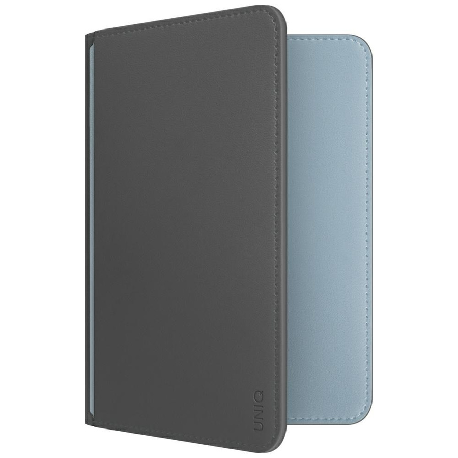 Etui na paszport UNIQ Belmont z Apple Find My blokada RFID szaro niebieski