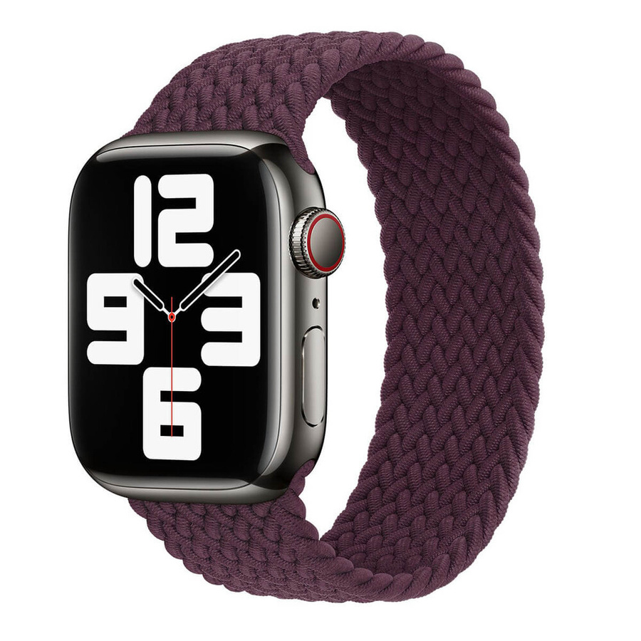 Apple Opaska APPLE WATCH BRAIDED STRAP SOLO ML473ZM/A 40/41/42MM SIZE 9 DARK CHERRY ORYGINALNA PLOMBA