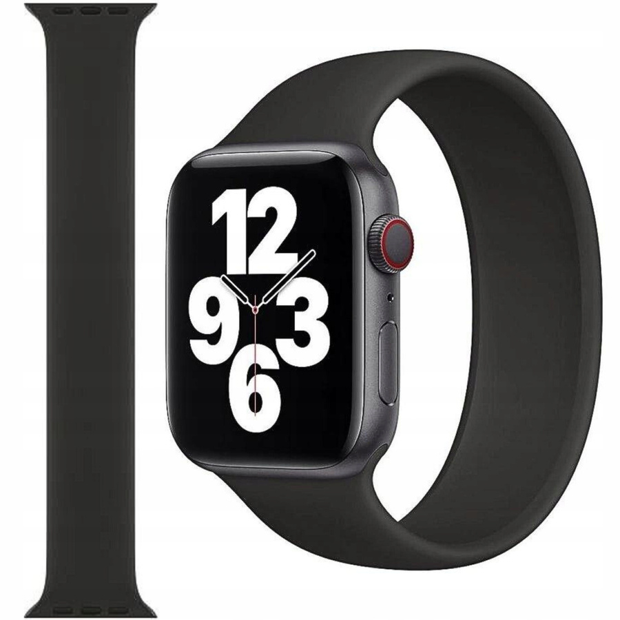 Apple Opaska APPLE WATCH SOLO LOOP 38/39/41/42MM SIZE 3 BLACK ORYGINALNA PLOMBA