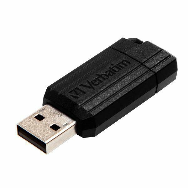 Pendrive Verbatim 4GB USB-A 2.0 PinStripe czarny 49061