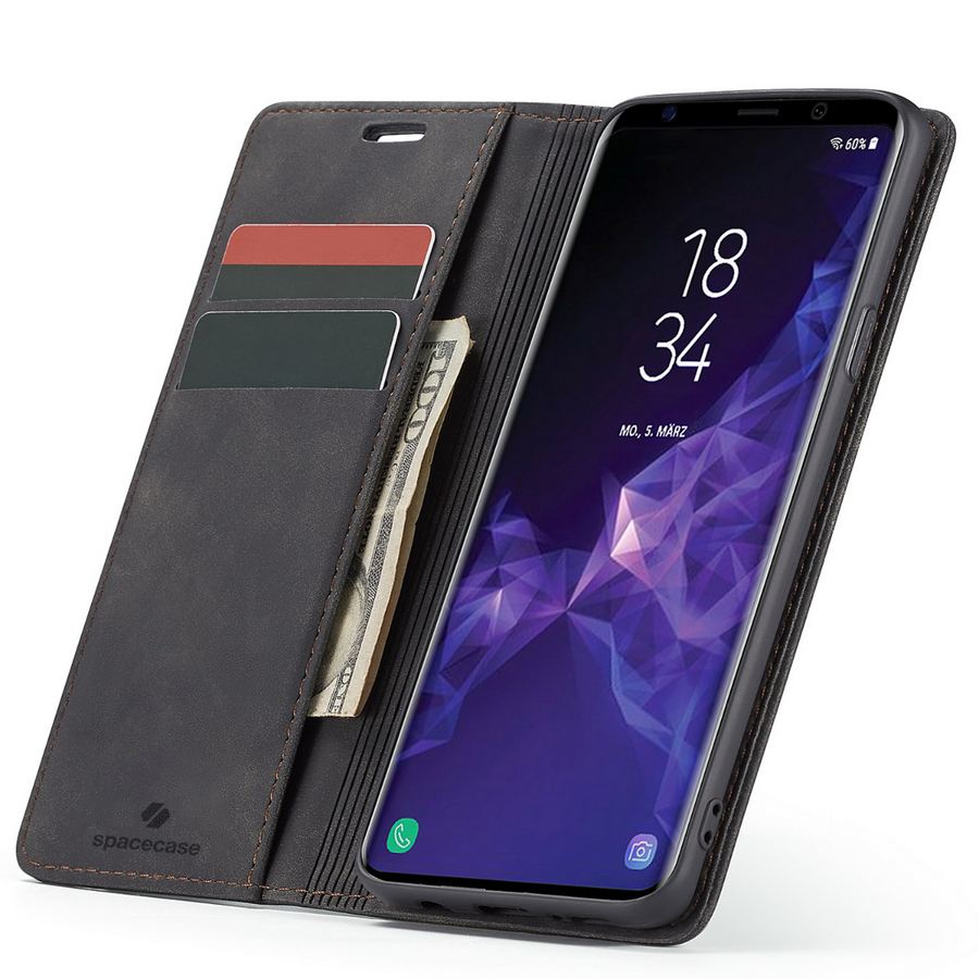 Spacecase Etui Wallet Galaxy S9+ black