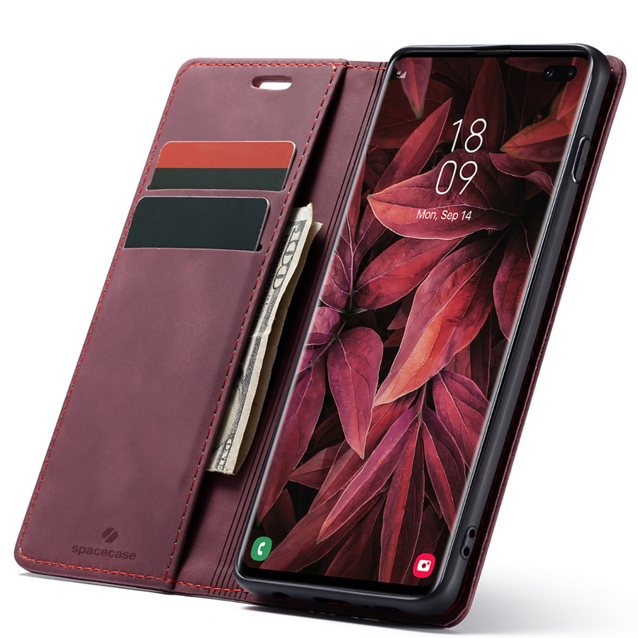 Spacecase Etui Wallet Galaxy S10+ red