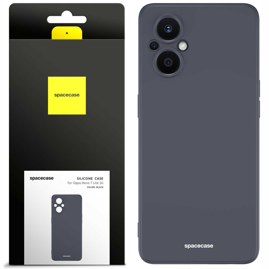 Spacecase Etui Silicone Case Oppo Reno 7 Lite black
