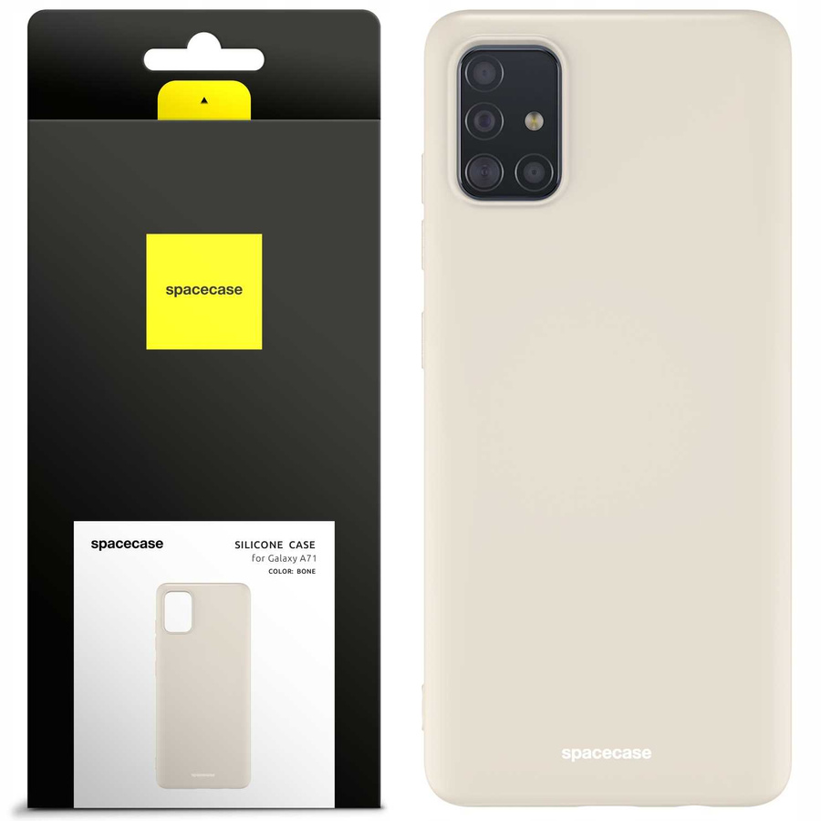 Spacecase Etui Silicone Case Galaxy A71 bone