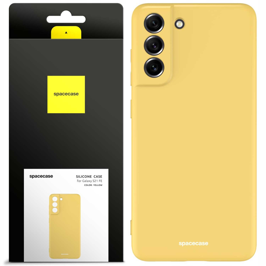 Spacecase Etui Silicone Case Galaxy S21 FE yellow