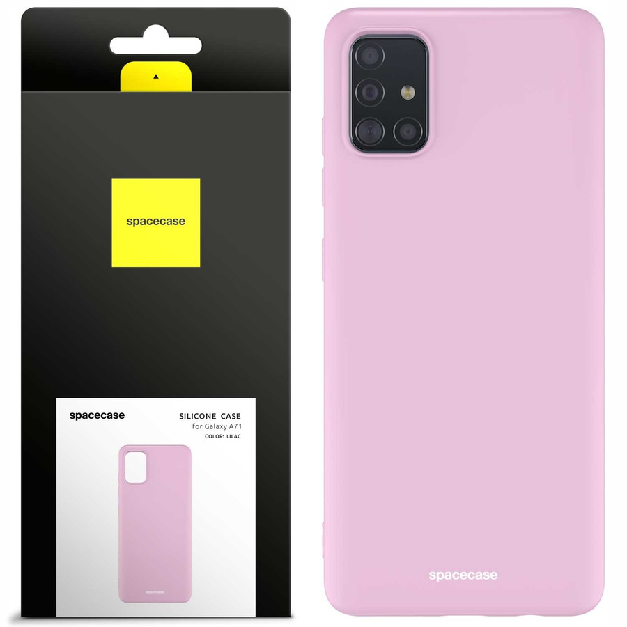 Spacecase Etui Silicone Case Galaxy A71 lilac