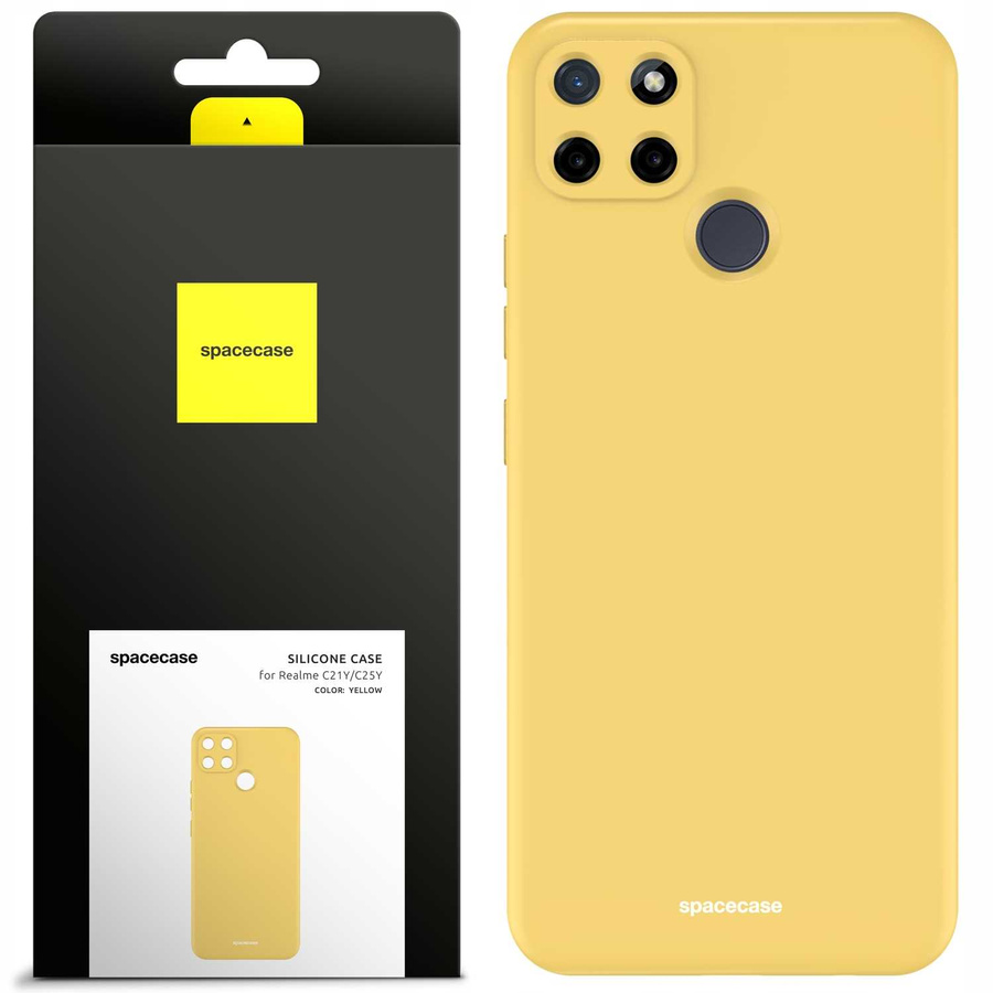 Spacecase Etui Silicone Case Realme C21Y/C25Y yellow