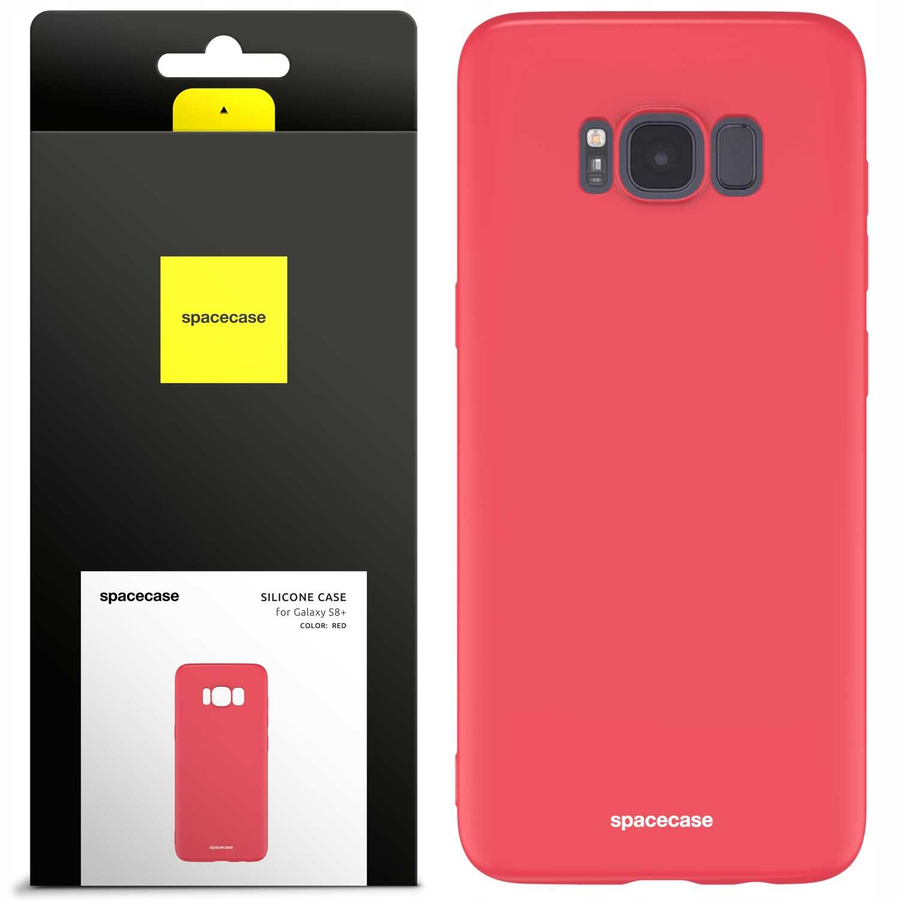 Spacecase Etui Silicone Case Galaxy S8+ red