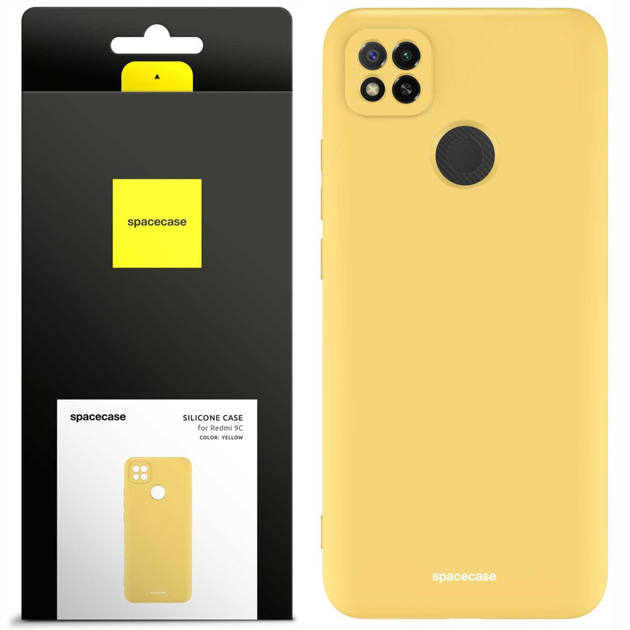 Spacecase Etui Silicone Case Redmi 9C yellow