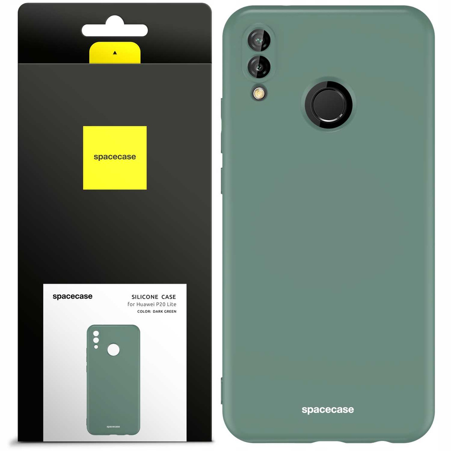 Spacecase Etui Silicone Case Huawei P20 Lite dark green