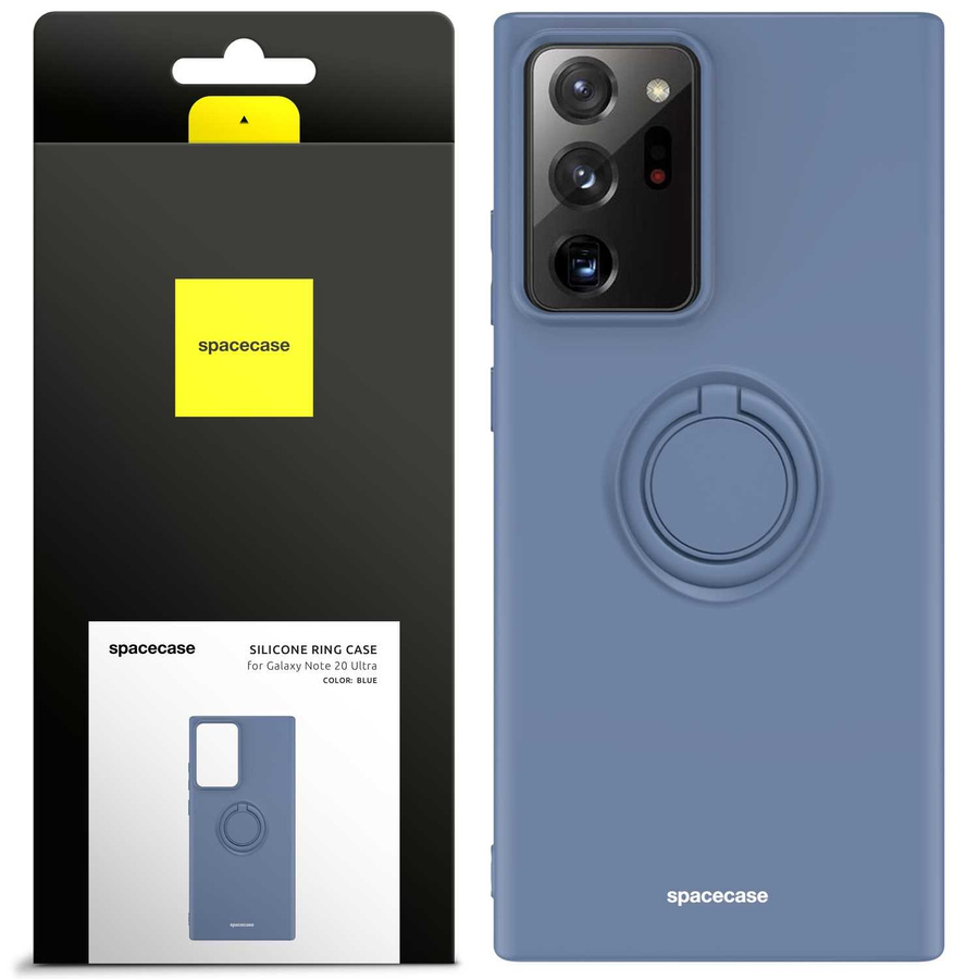 Spacecase Etui Silicone Ring Galaxy Note 20 Ultra blue