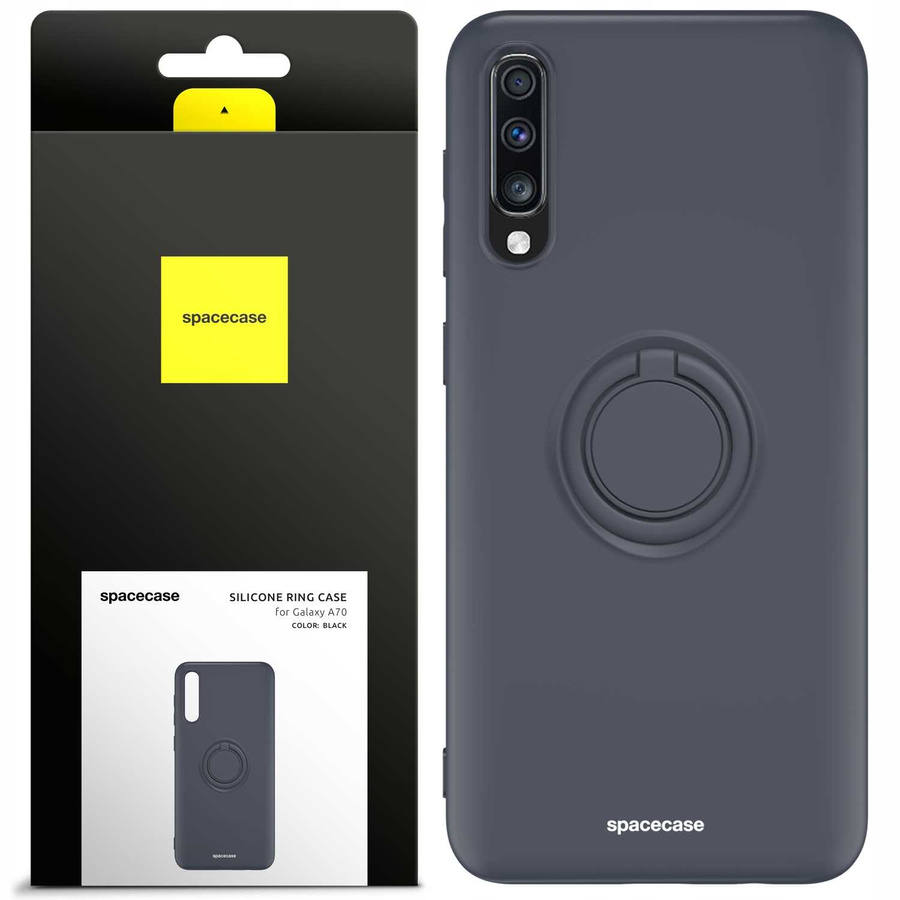 Spacecase Etui Silicone Ring Galaxy A70 black