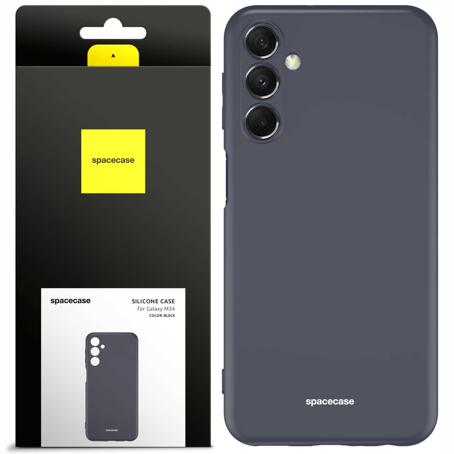Spacecase Etui Silicone Case Galaxy M34 black