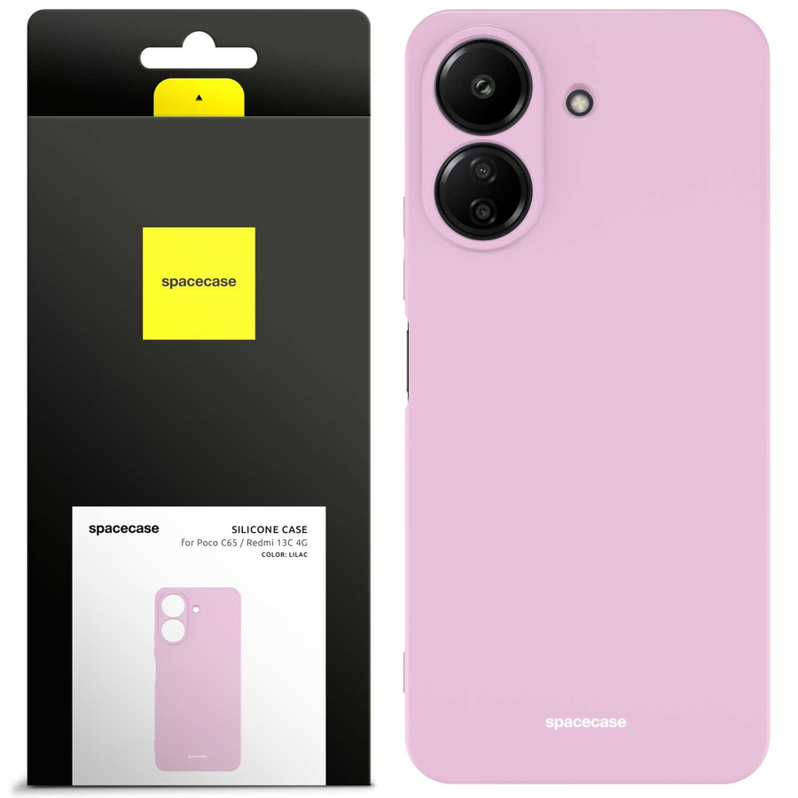 Spacecase Etui Silicone Case Poco C65 / Redmi 13C 4G lilac