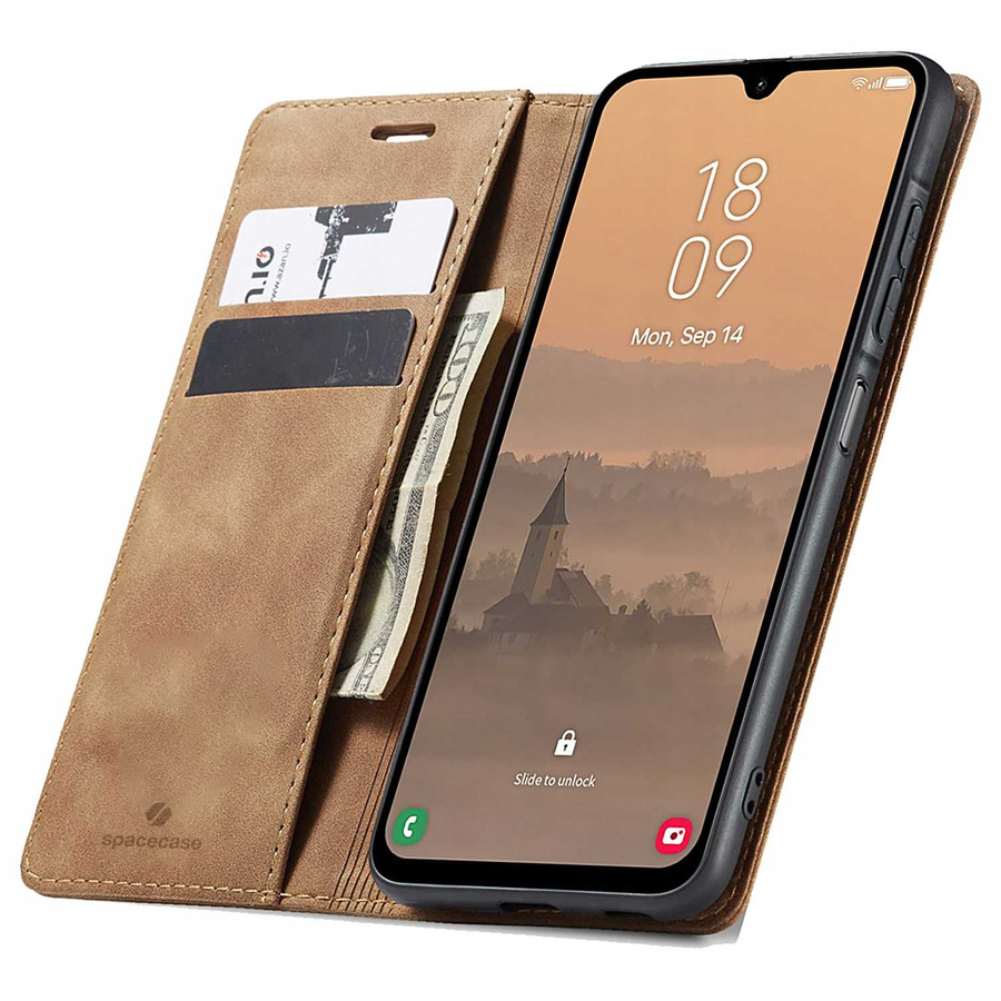 Spacecase Etui Wallet Galaxy A26 light brown